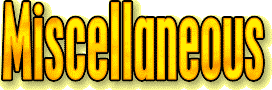 Miscellaneous